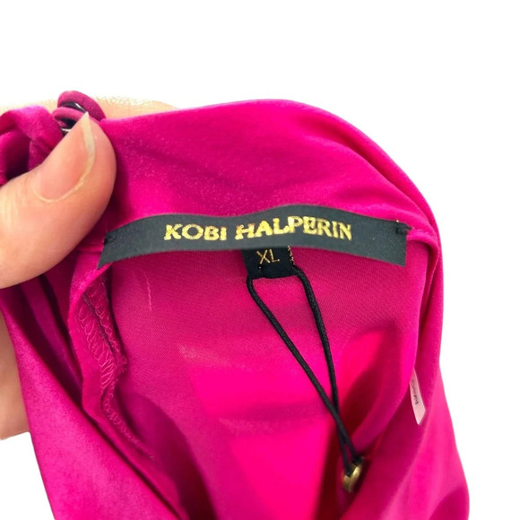 Kobi Halperin Felina Blouse in Fuchsia Pink Size XL - Picture 10 of 11